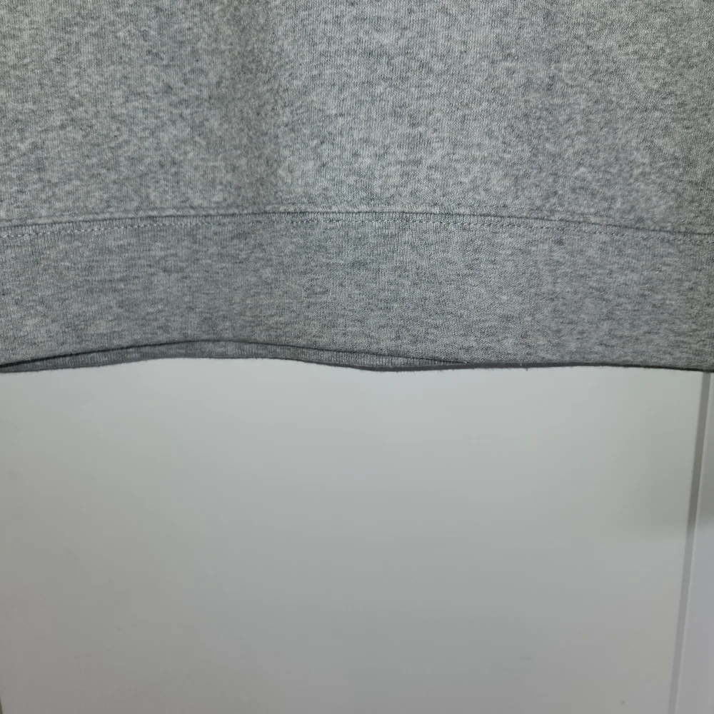 J. Crew Factory Light Gray Button Detail Mock Neck Sweatshirt Size S Super Soft